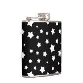 Zwart-wit stertonpatroon heupfles (Rechts)