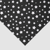 Zwart-wit stertonpatroon tissuepapier (Detail)