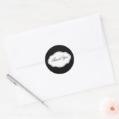 zwart-wit sticker label (Envelop)