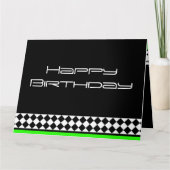 Zwart wit stijlvol kaart (Voorkant)