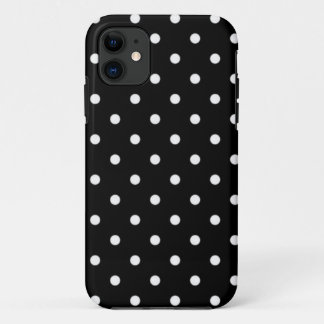 Zwart-Wit Stippenpatroon iPhone 11 Hoesje