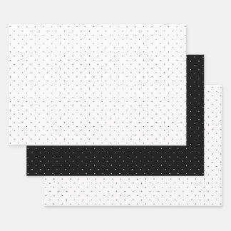 Zwart-wit Stippenpatroon Inpakpapier Vel