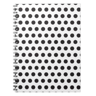Zwart-wit Stippenpatroon – Klassieke Minima Notitieboek