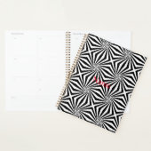 Zwart wit stralend patroon Thunder_Cove Planner (Display)