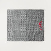 Zwart wit stralend patroon Thunder_Cove Wandkleed (Voorkant (horizontaal))