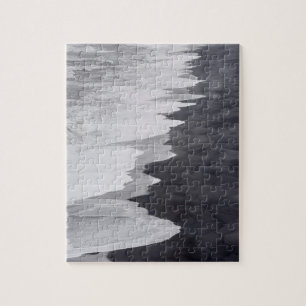 Zwart-wit strandlandschap legpuzzel