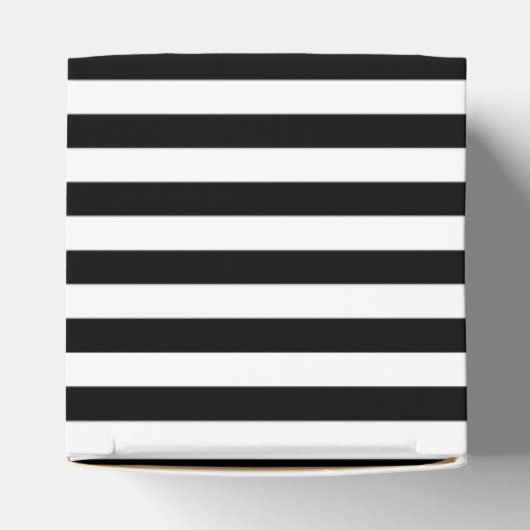 Zwart-wit Stripe Patroon Bedankdoosjes (Bovenkant)