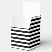 Zwart-wit Stripe Patroon Bedankdoosjes (Geopend)
