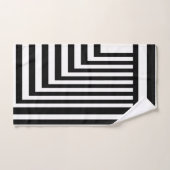 Zwart-wit Striped Bad Handdoek (Handdoek)