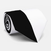 Zwart-wit Striped Stropdas (Opgerold)