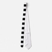 Zwart-wit Striped Stropdas (Achterkant)