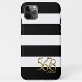 Zwart-wit Stripes Pattern Modern Dance Case-Mate iPhone Case (Achterkant)