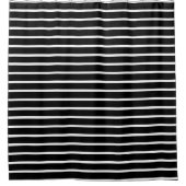 Zwart-wit Stripes Shower-gordijn Douchegordijn (Voorkant)