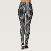 Zwart-wit strips leggings (Achterkant)