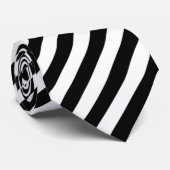 Zwart-wit Stropdas (Opgerold)