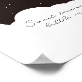 zwart-wit Sweet droom klein baby poster (Hoek)