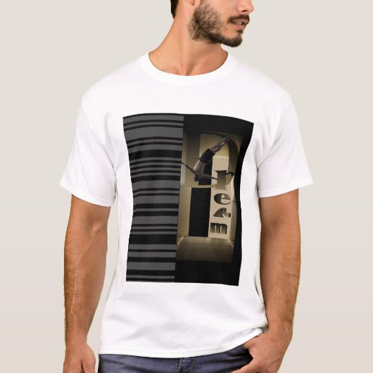 zwart-wit t-shirt (Voorkant)