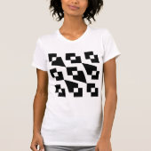 Zwart-wit T-shirt voor dames (Voorkant)