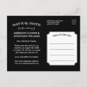 Zwart-wit tabblad Moderne foto Save the Date Aankondigingskaart (Achterkant)