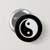 Zwart-wit Taojitu Ronde Button 5,7 Cm (Voorkant /achterkant)