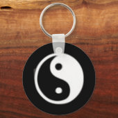 Zwart-wit Taojitu Sleutelhanger (Voorkant)