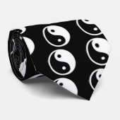 Zwart-wit Taojitu Stropdas (Opgerold)