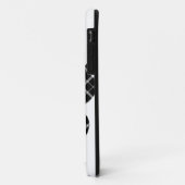 Zwart-wit Tartan Dog Paw Afdrukken Case-Mate iPhone Case (Achterkant/links)