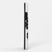 Zwart-wit Tartan Dog Paw Afdrukken Case-Mate iPhone Case (Achterkant/rechts)