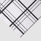 Zwart-wit Tartan Tissuepapier (Detail)