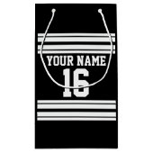 Zwart wit team Jersey Klein Cadeauzakje (Achterkant)