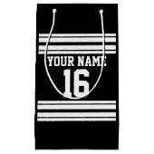 Zwart wit team Jersey Klein Cadeauzakje (Voorkant)