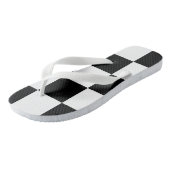 Zwart-wit Teenslippers (Schuin)