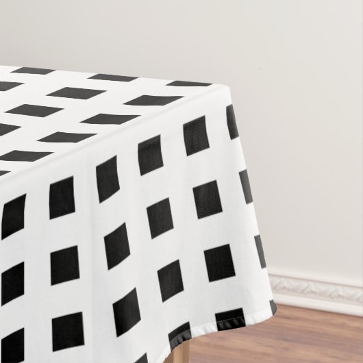 Zwart-wit Tegels Tafelkleed (Voorbeeld)