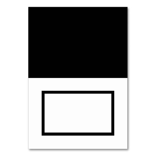  Zwart & Wit Tented Naam Plaats Kaart (Voorkant)