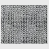 Zwart-wit textiel. cadeaupapier (Vlak)