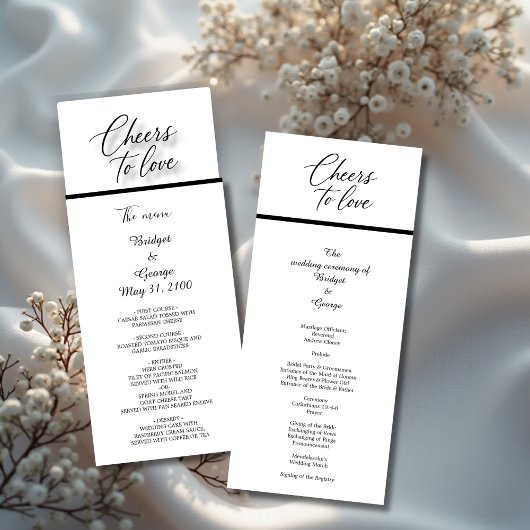 Zwart-wit tijdloos modern script programma