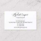 Zwart-wit toetsenbord visitekaartje (Achterkant)