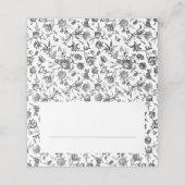 Zwart-wit  Toile Wedding (Buitenkant ongevouwen)