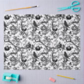 Zwart-wit toilet Halloween Tissuepapier (Craft)