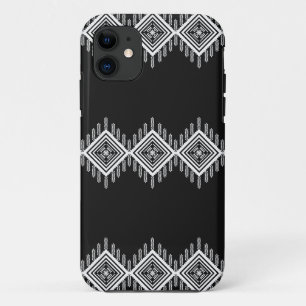 Zwart-wit Tribal Art iPhone 11 Hoesje