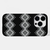 Zwart-wit Tribal Art Case-Mate iPhone Case (Achterkant (horizontaal))