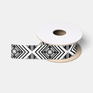 Zwart-wit Tribal Art Lint