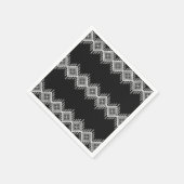 Zwart-wit Tribal Art Servet (Hoek)