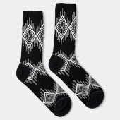 Zwart-wit Tribal Art Sokken (Rechts)