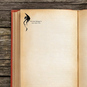 Zwart Wit Tribal Dragon Rubberstempel