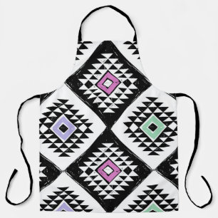 Zwart Wit Tribal Navajo Patroon Schort