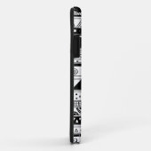 Zwart-wit tribalenpatroon Case-Mate iPhone case (Achterkant/rechts)