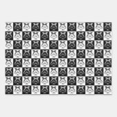 ZWART-WIT TRIO INPAKPAPIER VEL (Voorkant)