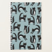 Zwart-wit Tuxedo Cat Planner (Voorkant)