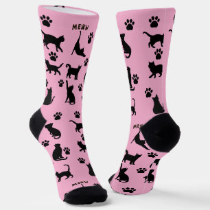 Zwart-wit Tuxedo Kat Sokken Patroon Cadeau